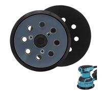2 Pièces Plateau de Ponçage pour Makita 125 mm, Plateau de Ponçage 8 Trous, Plaque de Klettverschluss de Plaque de Ponçage Perforé pour Makita BO5021 BO5031 BO5041 M9204 BO5021 BBO180 DBO180 MT924