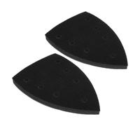 2 Pièces Plateau de Ponçage Triangulaire 7 Trous, Interface pour Bois et | Mousse Absorbant les Vibrations, Adhésif Sensible à Pression, Remplacement Facile, Fixation Stable sur Portes et Armoires