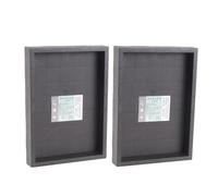 2 Pièces Plateaux de Pots de Fleurs Profonds Rectangulaires, en Résine | Bases de Pots pour Intérieur, Fond Plat, Faciles à Nettoyer, pour Succulentes et Jardinières de Table