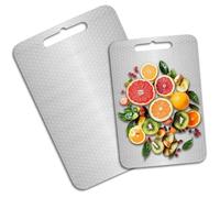 2 Pièces Pnche à Découper Inox,Cutting Board,Billot,Chopping Board Double Face,Professionnelle Qualité