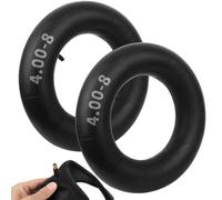 2 Pièces Pneu Brouette 4.80/4.00-8, Chambre a Air 4.80/4.00-8, Chambre à Air de Brouette en Caoutchouc de Rechange avec Valve Droite pour Roue de Brouette Tondeuse à Gazon