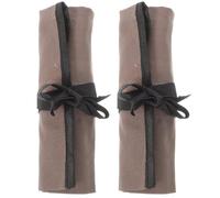 2 Pièces Pochette en Toile Multi-Usage à Outils | Canvas Résistante, Facile à Nettoyer, Anti-rayures, Format Roulable, pour Menuisiers et Hommes, Présent Saint-valentin