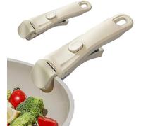 2 Pièces Poignée Amovible Mastrad - Poignee Détachable Pour Casserole Résistante À La Chaleur (250°C),Poignée Amovible Universelle Pour Poêles, Pince Ergonomique Pour Ustensiles De Supporte 10kg