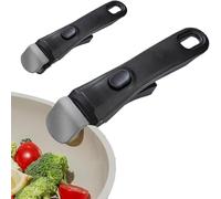2 Pièces Poignée Amovible Mastrad - Poignee Détachable Pour Casserole Résistante À La Chaleur (250°C),Poignée Amovible Universelle Pour Poêles, Pince Ergonomique Pour Ustensiles De Supporte 10kg