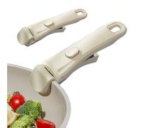 2 Pièces Poignée Amovible Universelle Pour Poêles, Poignée Amovible Mastrad, Poignee Détachable Pour Casserole Résistante À La Chaleur (250°C) , Pince Ergonomique Pour Ustensiles De Supporte 10kg
