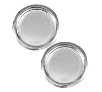 2 pièces Poignée Coulissante de Grange en Acier Argenté, Prise | Base Élargie, Design Double Face, Bords Lisses, Vis Incluses, pour Porte Vitrée Coulissante et Maison