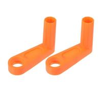 2 Pièces Poignée de Dévidoir de Tuyau Arrosage Automatique | Plastique Orange, Texture Antidérapante et Forme Ergonomique, Remplacement Rapide pour Chariot et Jardin