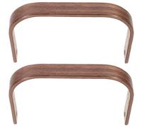 2 Pièces Poignée de Remplacement en Bois Café, Pratique | Bouilloire et Fonte, Installation Facile, Surface Lisse sans Bavure, Usage Professionnel ou Dégustation