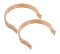 2 Pièces Poignée de Théière Amovible avec Manchon Cuivre, en Bois | Style Vintage, Prise Ergonomique, Protection Thermique, pour Bouilloires et Théières en Fonte