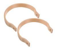2 Pièces Poignée de Théière en Bois avec Manchon Cuivre, Amovible | Remplacement Détachable, Prise Ergonomique, Style Vintage Élégant, pour Théières en Fonte et Bouilloires