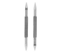 2 Pièces Poinçon Central à Ressort Double Tête 1/16 1/8 Bois | Acier au Carbone Argenté, Perçage Rapide et Précis, pour Cuivre, Bricolage, Menuiserie, Réparations et Sorties Extérieures