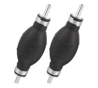 2 Pièces Pompe à Siphon pour Essence Manuelle | Acier Inoxydable et Plastique Noir, sans Électricité, Usage Multi-fluides, pour Atv, Voitures et Groupes