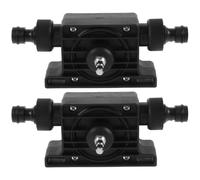 2 Pièces Pompe de Transfert de Liquide Auto-amorçante Compacte | Pompe de Forage Manuelle, Légère, Plastique et Métal, Noir, Sécurité Multiple, Petit Format