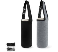 2 Pièces Porte Bouteille Isotherme,Porte Gourde,avec Bandoulière Amovible et Réglable,pour Sports de Plein air,Camping,Randonnée