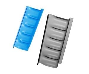 2 Pièces Porte-bouteilles Multi-grilles en As Bleu Noir | Support pour Huiles Essentielles, Structure Légère et Polie, Usage Maison Bureau