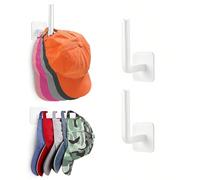 2 pièces Porte-chapeaux pour mur, organisateur de chapeaux, porte-chapeaux pour casquettes de baseball, crochets à chapeau adhésifs pour mur, porte-chapeaux sans perçage pour placard, support pour cha