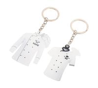 2 Pièces Porte-clés de Chapeau de Chef en Acrylique Design Compact | Finition Acrylique Lisse, Bords Arrondis Lisses, pour Clés de Casier et Tabliers Cuisine