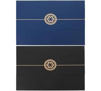 2 Pièces Porte Diplôme A4 en Papier, Couverture Simple | Coins Arrondis, Style Sobre et Belle Apparence, Usage Remise de Diplôme, Document Format A4