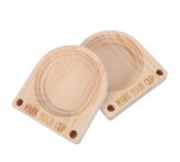 2 Pièces Porte-gobelet Rustique en Bois, avec Emplacement pour Marqueur | Distributeur de Gobelets de Fête, Rangement pour Tasses, Surface Lisse, Style Ferme Élégant