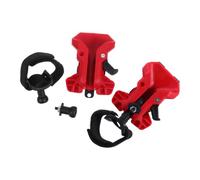 2 Pièces Porte-Outils de Taille Rouge à Verrouillage Automatique | ABS et Métal, Clip Rapide à Ceinture, Usage Chantier et Rénovation, pour Techniciens et Plombiers