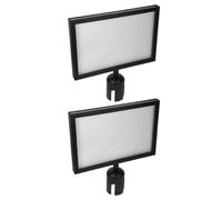 2 Pièces Porte-panneau en Cadre de Barrière de File D'attente | Affichage Publicitaire, Lignes Temporaires D'avertissement, Guidage de Route, Usage Extérieur, pour Centres Commerciaux