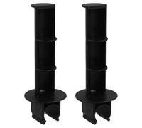 2 Pièces Porte-papier Toilette à Clipser en Plastique Noir | Installation Simple, Usage sur Fauteuil de Bureau et Chaise de Transport, Confort D’usage, Format pour Seniors