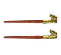 2 Pièces Porte-plume de Calligraphie en Bois, Style Classique | Poignée Bois et Alliage de Fer, Entretien Facile, Usage Élève, Compatible Plume Oblique, Présent Élégant