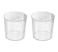 2 Pièces Poubelle Transparente en Plastique, Seau à Papier Grand | Usage Simple et Visibilité Claire, Bureau ou Chambre D’hôtel, Rangement Discret pour Petits Objets