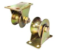 2 Pièces Poulie de Levage Mouflage, Roulette Rail Portail Coulissant, Roulette de Levage, Roue Simple Gorge U pour Cordes, Machines Industrielle, Portail Coulissant, 300kg (48mm-2 Pièces)