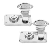 2 Pièces pour Coffret, Loquet Décoratif Vintage, Serrure Ancienne | Tiroirs, Fermeture de Remplacement, Clés Incluses, Style Antique Argenté, Meubles et Coffres