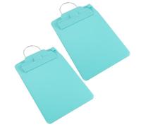 2 Pièces Presse-papiers Médical A5 Vert en Plastique avec Crochet pour | Clips Multicouches Élastiques, Panneau Rigide Vertical, Maintien des Dossiers Plats, Adapté aux Services et Centres