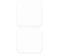 2 Pièces Protège-évier en Plastique Blanc, Tapis Égouttoir | Design Ajouré, Surface Stable pour Sécher Vaisselle et Verrerie, Découpe Adaptable, Rangement Mural Gain de Place