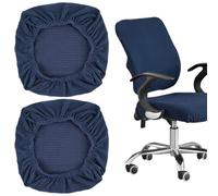 2 Pièces Protège Siege Bureau, Housse pour Chaise de Bureau