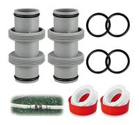 2 Pièces Raccord Tuyau Piscine 38mm - Connecteur Pour Ø 38 mm, Pompe et Adaptateur Coleman