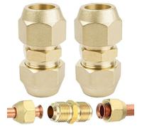 2 Pièces Raccords Rallonge de Tuyau en Cuivre pour Climatisation,Rallonges de Tuyau en Cuivre pour Climatisation 3/8 pouce