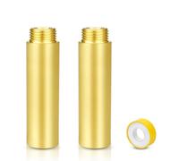 2 Pièces Rallonge de Robinet 3/4" x 80mm, DN20 3/4" IG x AG Laiton Rallonge de Robinet, Laiton Rallonge Filetée, Rallonge de Robinet Fitting pour l'Installation de Chauffage et d'Eau Potable