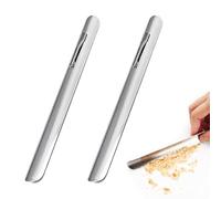 2 Pièces Ramasse Miettes De Table En Aluminium, Accessoire De Nettoyage Pour Tissus De Table, Pelle À Restes Alimentaires, Grattoir À Miettes De Pain, Rase-Miettes De Table Restaurant Pour Serveurs