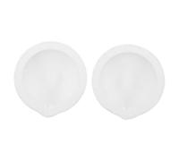 2 Pièces Récipient D'évaporation Rond en Quartz Blanc | Grosse Surface, Résistant à Chaleur, Usage École et Maison, Fournitures D'évaporation