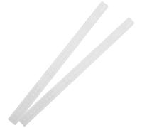 2 Pièces Règle à Biscuits en Acrylique pour Mesurer la Pâte | Accessoire de Cuisson Maison, Blanc, Facile et Rapide à Utiliser, Guide pour Rouleau à Pâtisserie