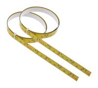 2 Pièces Règle de Mesure Adhésive en Acier, Graduations Précises | Ruban Auto-adhésif pour Établi, Lecture Facile, Format Compact en Rouleau, Usage sur Mur et Table de Scie