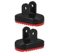 2 Pièces Remplacement de Sabot D’échelle Télescopique Antidérapant | Paire en Plastique Texturé, Protection du Sol, Installation Simple, pour Pieds et Embouts