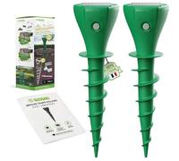 2 pièces Répulsif solaire pour taupes à visser et enficher I contre les campagnols et les taupes - Répulsif pour taupes sans carbure