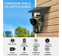 2 pièces, RobiCam, caméra solaire de type « bullet », BC17, ultra grand angle, 2 lampes solaires, 900 W, RAPTOR 3