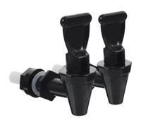 2 Pièces Robinet de Fontaine à Eau en Acier Inoxydable | Pièce de Rechange pour Pichet à Boisson, Installation Simple, Entretien Facile, Noir, pour Bocal en Verre