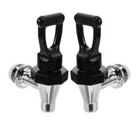 2 Pièces Robinet Distributeur de Boissons Pp Noir, Débit Unique | Installation Facile, Nettoyage Simple, Usage la Cuisine et Station, pour Baril de Boissons et Carafe