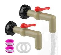 2 Pièces Robinet Pour Cuve Robinet de Sortie IBC Robinet Cuve Plastique