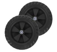2 Pièces Roue Compresseur D'air en Caoutchouc, Lot de Roulettes | Mobilité Fluide, Usure Résistante et Fonctionnement Silencieux, Installation Facile pour Votre Compresseur
