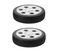 2 Pièces Roue de Remplacement pour Valise à Roulettes Silencieuse | Lot 12mm, Roulement Fluide et Portance Élevée, Noir pour Réparation de Bagages