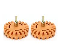 2 Pièces Roue de Retrait D'Autocollant Pneumatique à Fines Rayures Gomme en Caoutchouc Roue Autocollant à Fines Rayures Autocollant Gomme Film Dissolvant de Colle pour Enlever