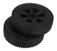 2 Pièces Roues de Rechange 6 Pouces pour Chariot Barbecue | Hdpe Noir, Performance Solide et Charge Élevée, pour Grill et Cuisinière Barbecue